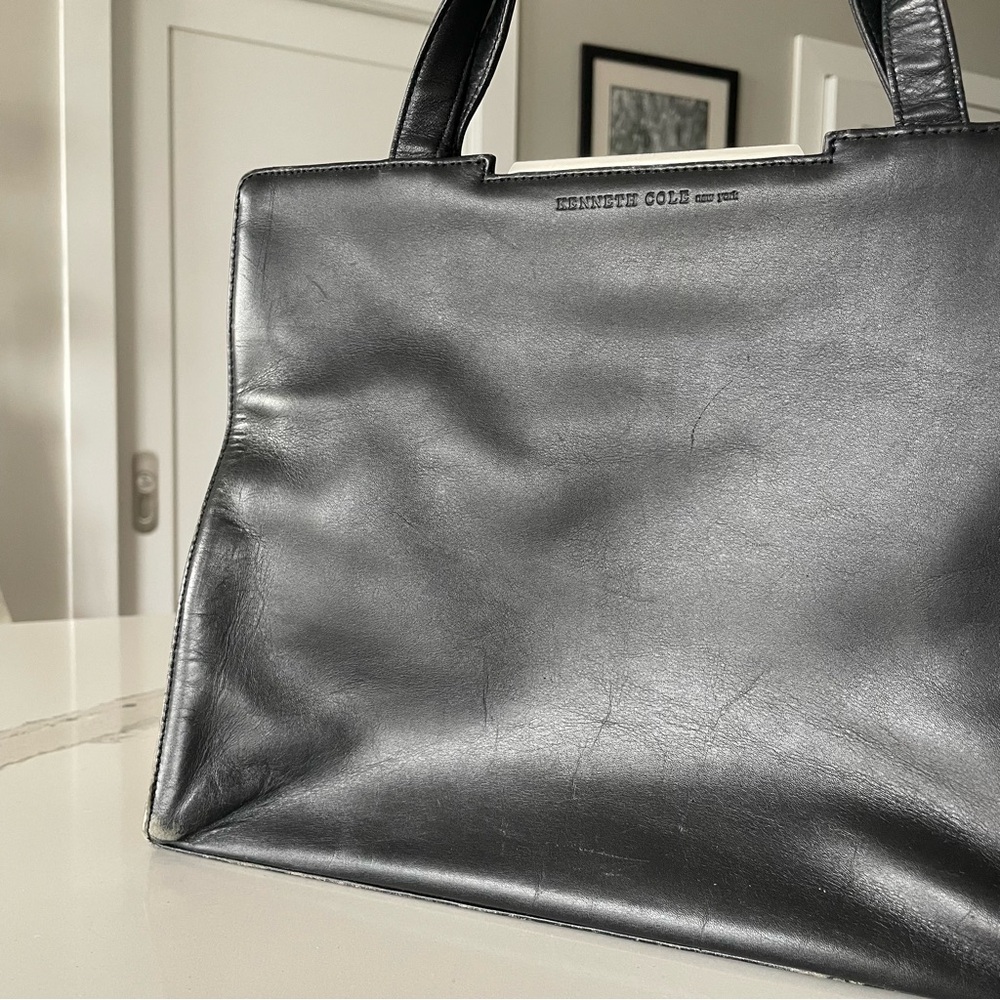 Vintage Kenneth Cole Leather Bag - Picture 2 of 14